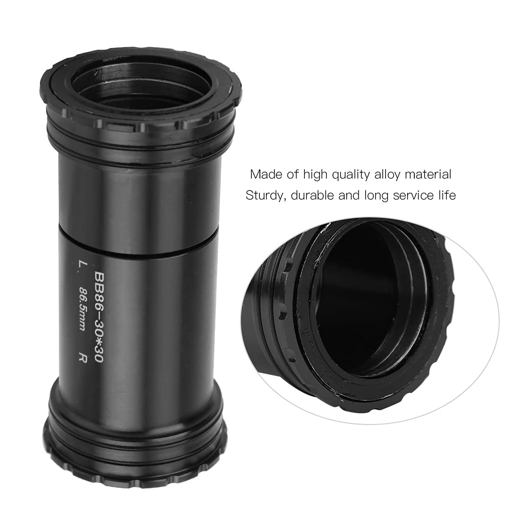 ZTTO - Pedalier de aleación para Bicicleta BB86 con Rosca integrada y Bloqueo de 4 rodamientos, Accesorio de aleación mecanizado para Rotor FS, Color Negro y Rojo, 108 g