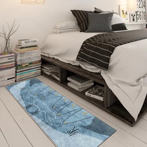 Alfombra pasillo lavable que no resbala de 80 x 280 cm 3