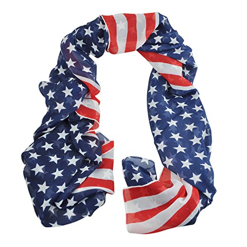Women Scarves American Flag US Flag Patriotic Theme Scarves2