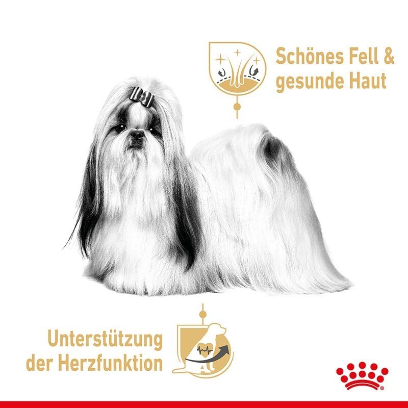 Royal Canin Shih Tzu Adult Moos | 12 x 85g | Nassfutter | Fell- und Verdauungsunterstützung | Für Hunde ab 10 Monaten