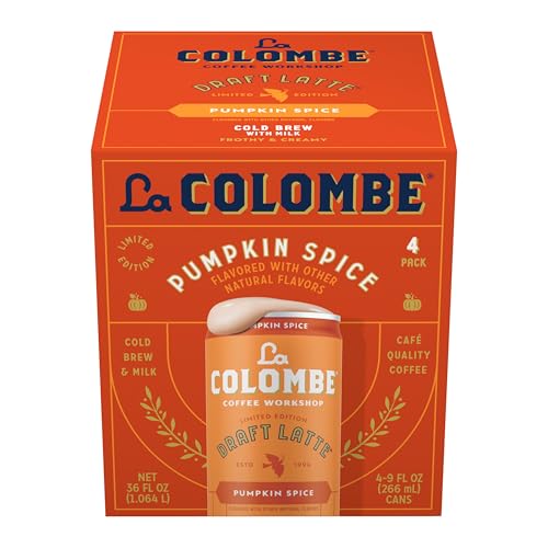 La Colombe, Coffee Draft Latte Pumpkin Spice, 4 Count, 9 Fl Oz
