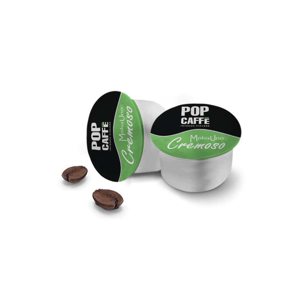 400 CAPSULE POP CAFFE' MOKA-UNO 2 CREMOSO COMPATIBILI UNO SYSTEM ILLY KIMBO