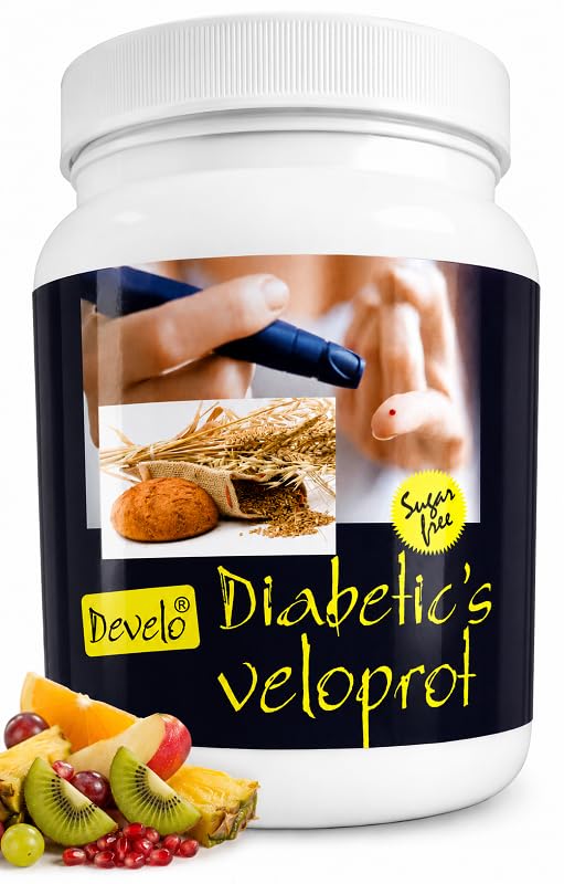 Image of Develo Diabetic Protein Powder Sugar Free Nutrition for diabetes Care (Pack of 1) - 1kg Mixed Fruit