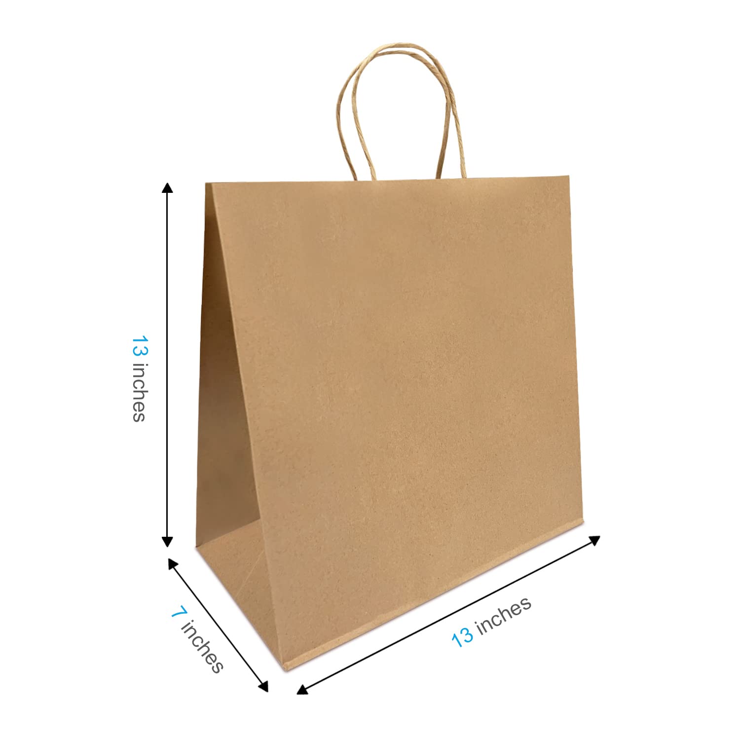 Amazon.com: Paper Bags With Handles, 250 Count 13x7x13 Inches