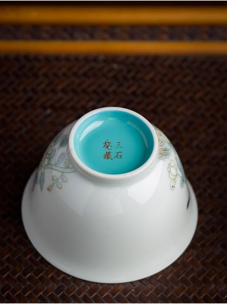 Hand-Painted Pear Host Cup - Full-Handmade-style4