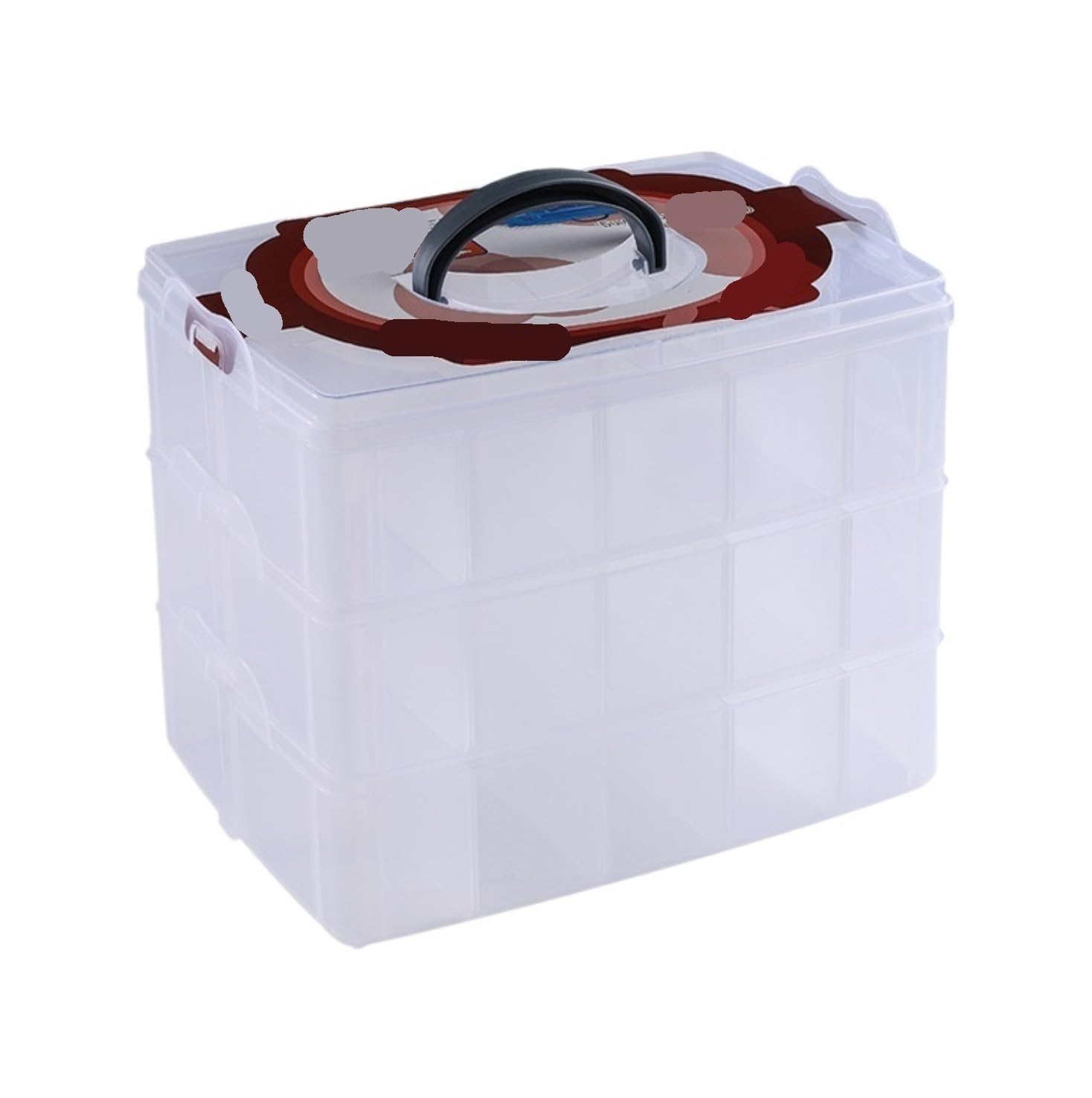 XDMINGY Nail Polish Storage Container Adjustable Storage Box for Items and Crafts for Organization Manicure Accessories
