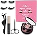 Produktbild Magnetische Wimpern, 3D Wiederverwendbar Künstliche Magnet Wimpern mit Eyeliner Magnetischer Set Magnetic Lashes Magnetwimpern Eyelashes Magnetisch Wasserdicht