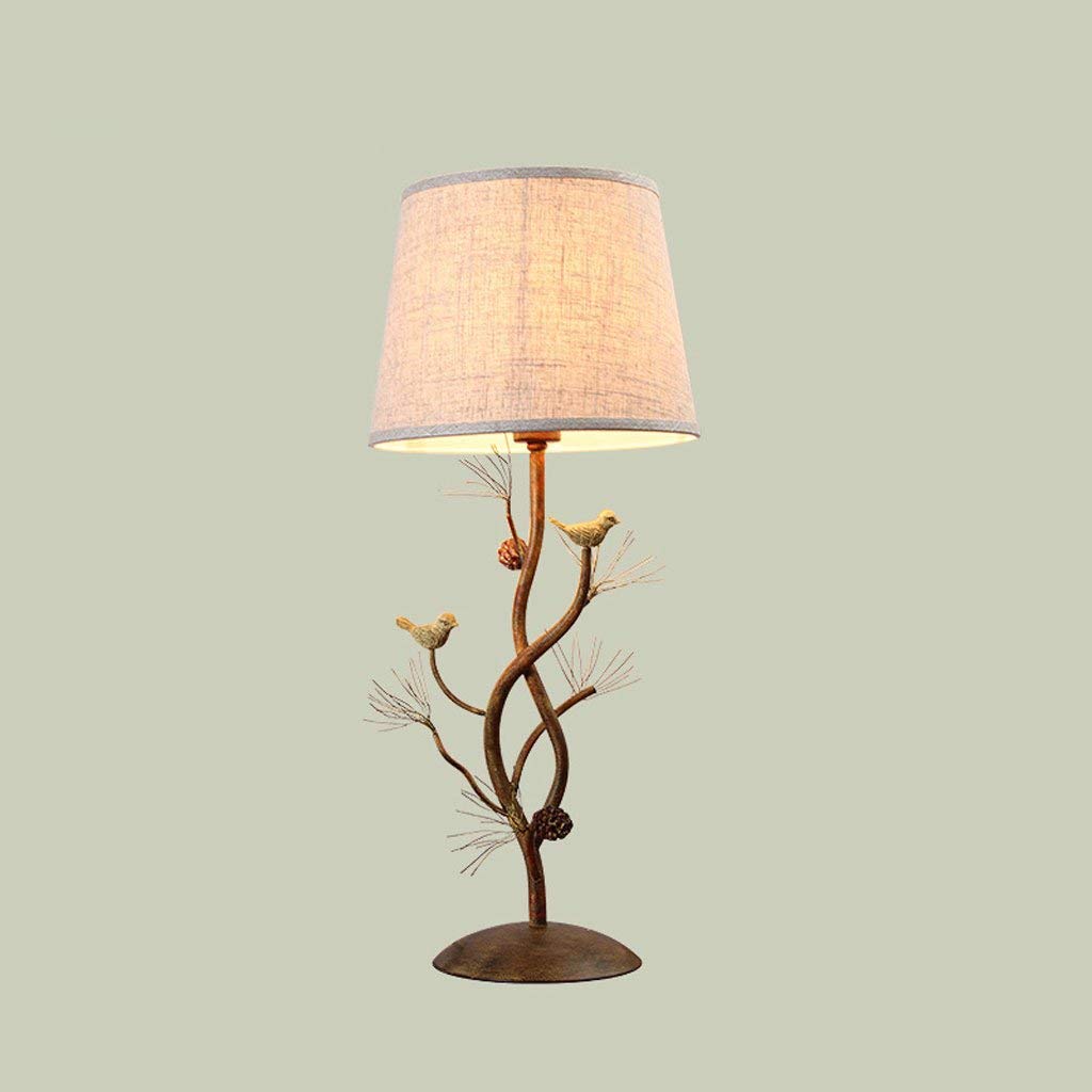 Dimmable Portable Table Lamp Light Desk Lamps Lights Nordic Lighting Table Lamp Bedroom Bedside Lamp Creative Romantic Table Lamp Home Table Lamp Eye Protection Desk Pine Cone Bird Light Bedside Desk