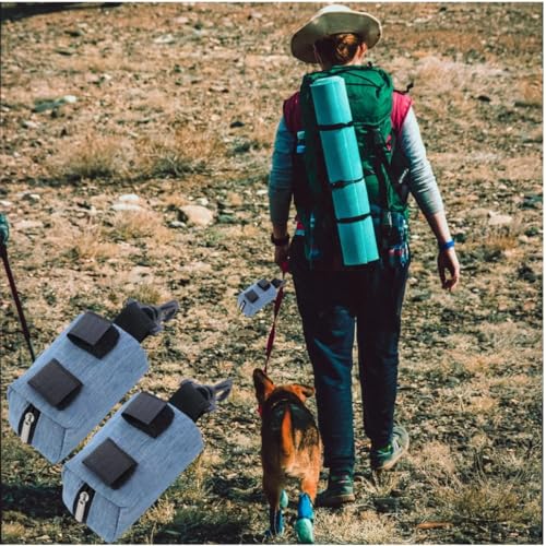 Kotbeutelspender für Hunde,2 Stück tragbare Hundekotbeutel-Halter,Pet Waste Rubbish Poop Bag Halter,Hundekotbeutel-Spender,Pet Poop Tasche Halter mit Reißverschluss,10 X 5 X 5 cm