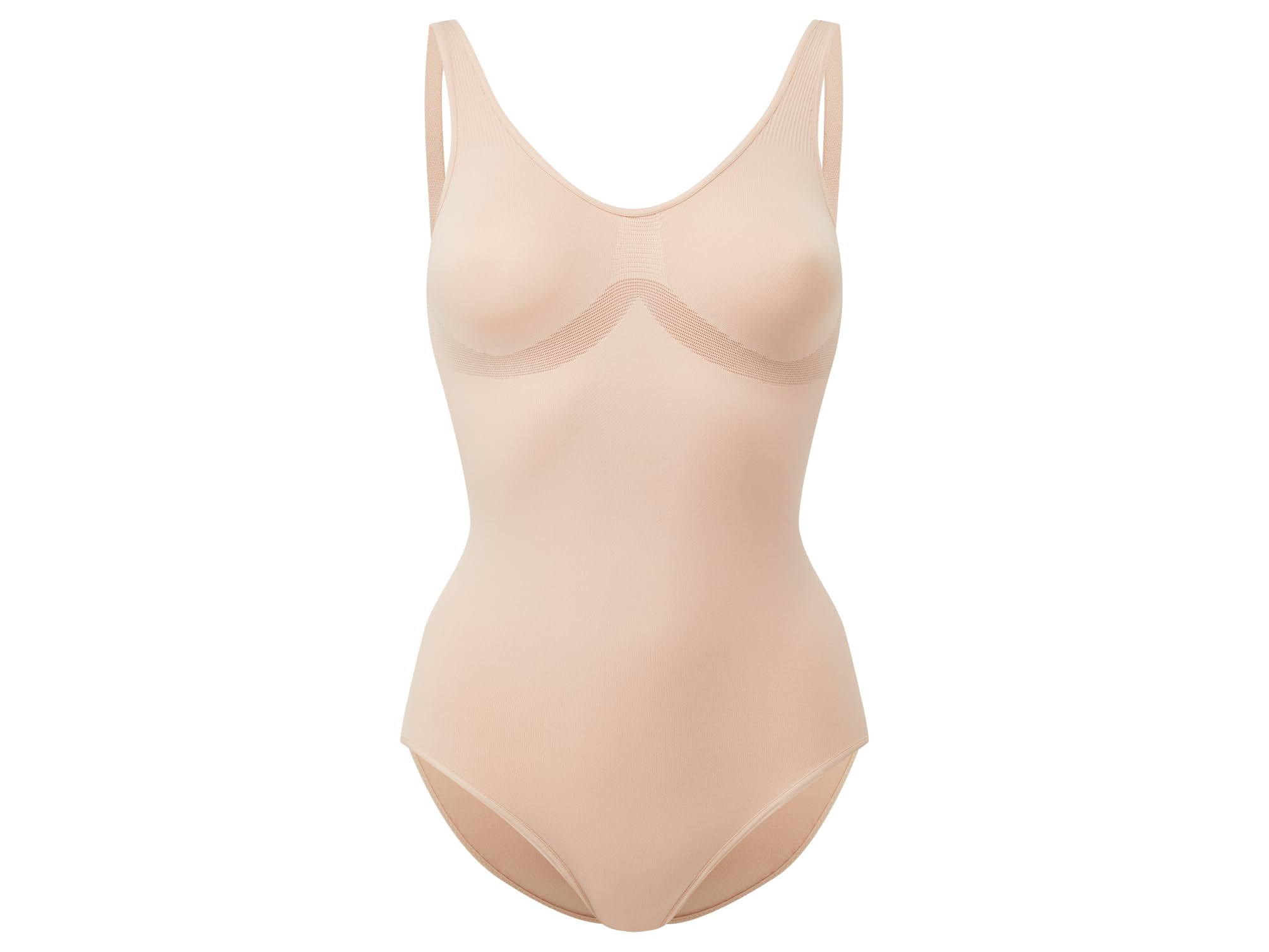 Heist Shapewear - Contour - The Body - Seamless, Firm Control Shaping Body (Almond, 16-18)