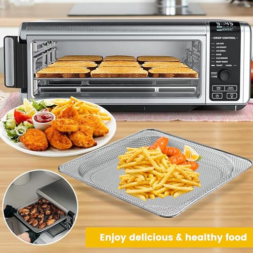 Image of Air Fryer Replacement Tray for Ninja Foodi SP101 Digital Countertop Oven, Air Fryer Plate Crisper Plate Rack Accessories Replacement Parts Tray for Ninja Foodi SP100 SP1001C