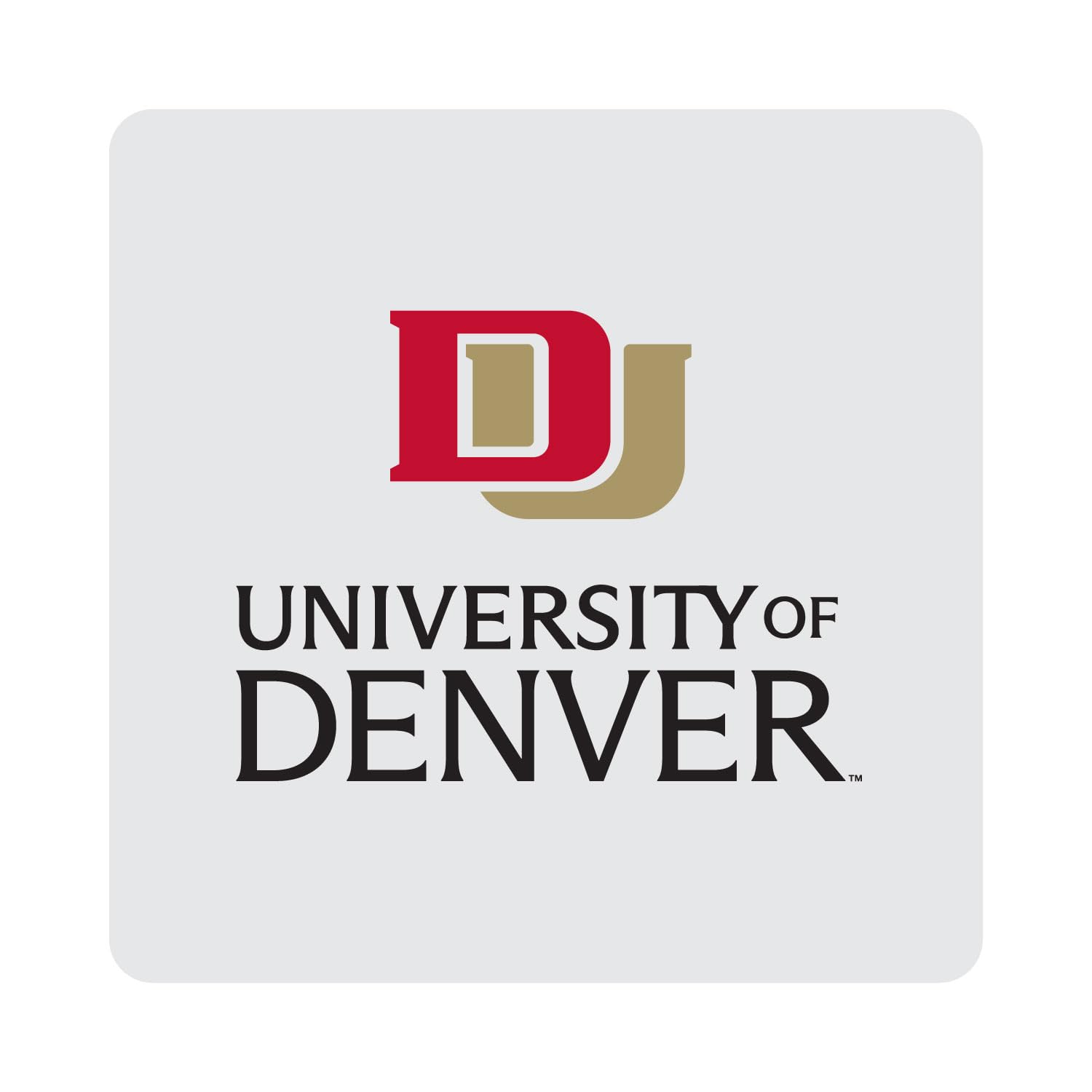 University of Denver Pioneers Acrylic Coaster 4-Pack Officially Licensed Collegiate Product