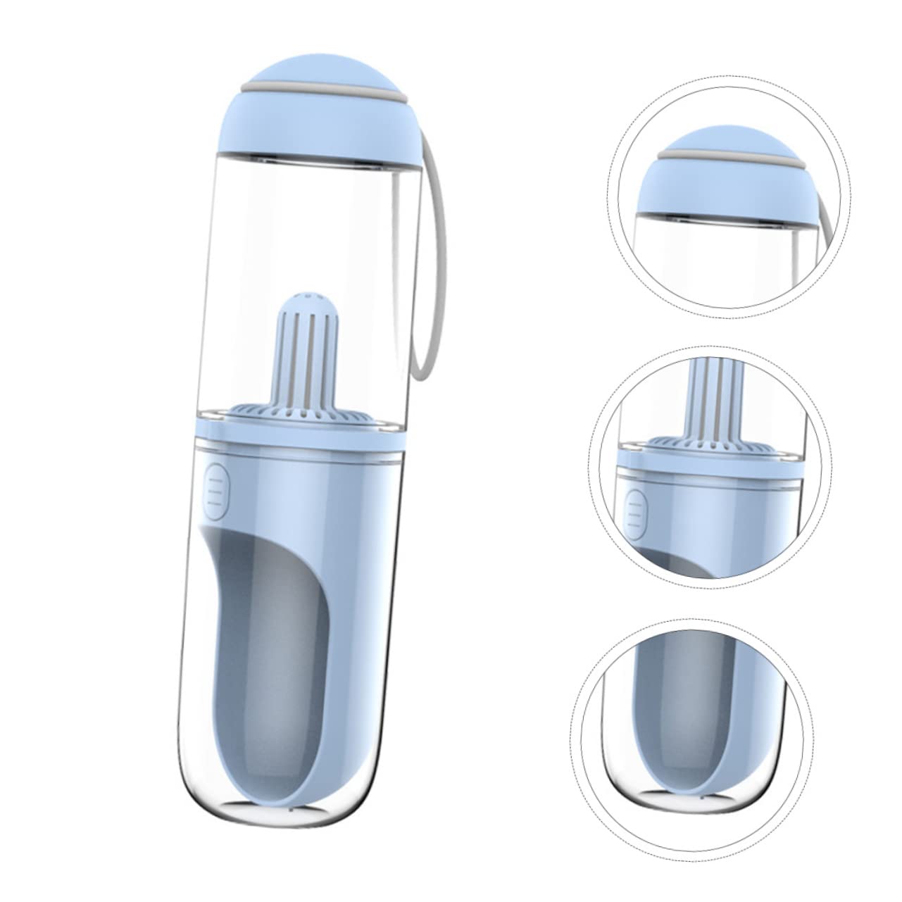 BESPORTBLE Borraccia per Cani e Gatti da Viaggio 330ml, Dispenser d'Acqua Portatile, Struttura Robusta e Anti-Polvere, per Uscite e Passeggiate