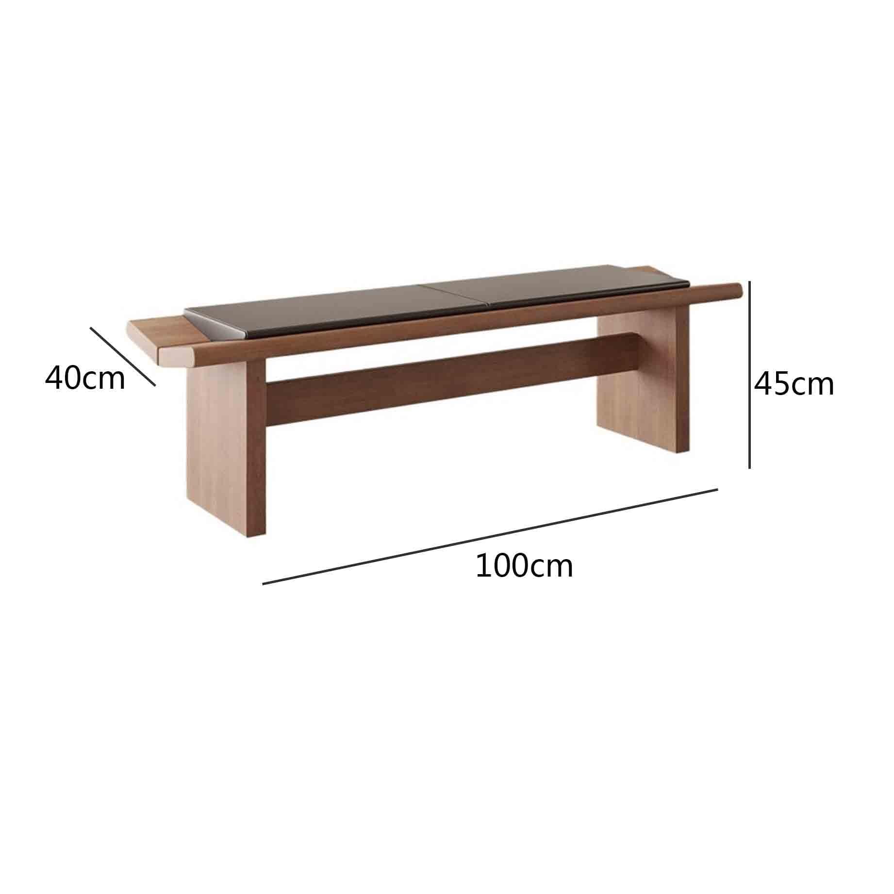 Seduta di ingresso Panca cambiascarpe lunga in legno for camera da letto, spogliatoio terminale in pelle imbottita per camera da letto