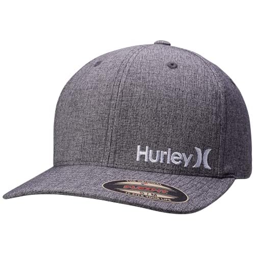 Hurley Men’s Baseball Cap – Flexfit Curve Bill Fitted Trucker Hat for Men (S-XL)