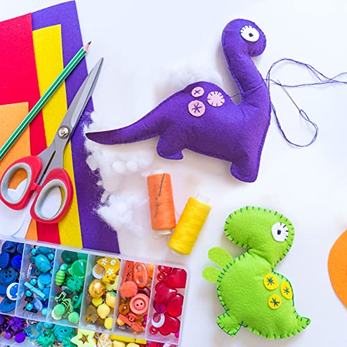 Image of Moukeren 460 Pcs 9.8 x 9.8 Inch Felt Sheets, Rainbow