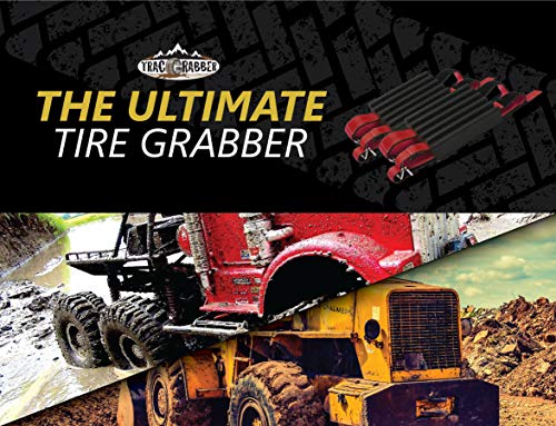 TRACGRABBER Trac-Grabber – Snow, Mud and Sand Tire Traction Device, Set of 2 – for Wide Track or Super Single Trucks, Easy to Install – A Snow Traction Mat Alternative – Get Unstuck - Thumbnail 4