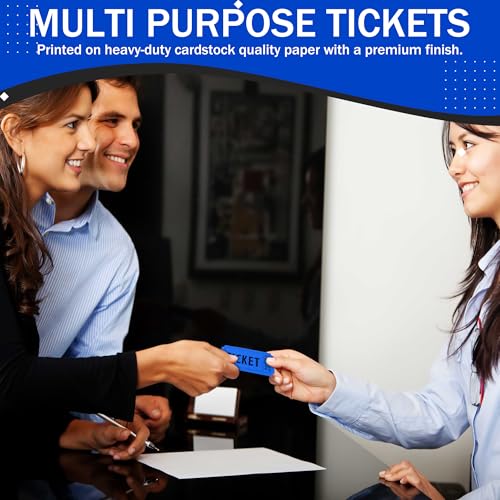 Toysery Raffle Tickets Double Roll – 2000 ingressos por rolo, sorteio 50/50 para eventos, festas, ca