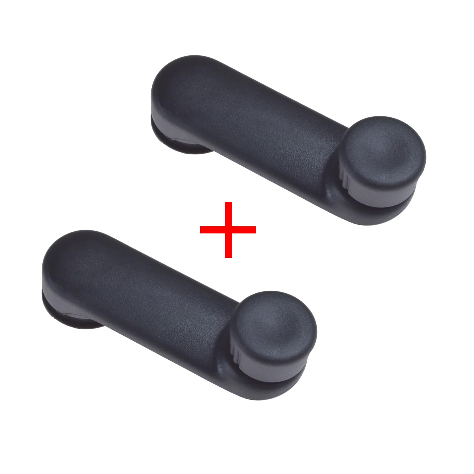 (Lot de 2) Poignée Manivelle Lève de Vitre Manuel Avant ou Arrière Gauche ou Droite compatible pour INTERSTAR PRIMASTAR LOGAN SANDERO MOVANO VIVARO MASTER 2 TRAFIC 2 MEGANE SCENIC CLIO 2 - 7700353010