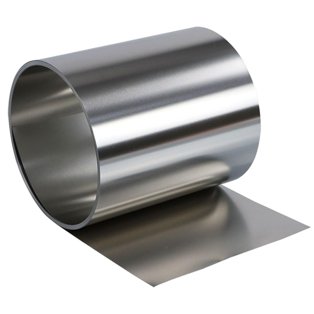 Edelstahlband, Dicke 0,1 Mm ~ 1,0 Mm, Breite 40–50 Mm, Länge 1000 Mm, 304 Stahlblech, Dünne Stahlplatte/Folie, Korrosionsbeständigkeit, 1 Stück(1.0mm,50mmx1000mm)