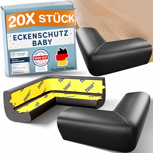 MUTKIND® 20x Eckenschutz Baby - (Mit Kleber von TESA) Kantenschutz Baby -...