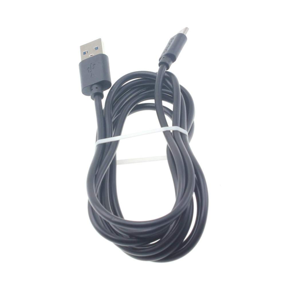 6ft USB Cable Compatible with HTC U12 Plus Phone, Type-C Charger Cord Power Wire USB-C Long Fast Charge Sync High Speed Black