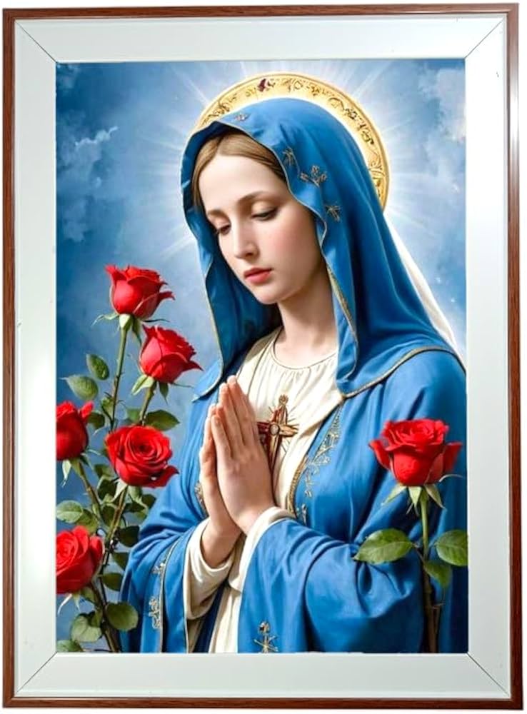 コレクション Mother Mary Framed Poster Blessed Virgin Mary Poster Mother Mary Poster Picture HD Canvas