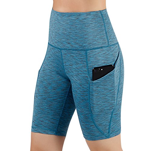 image for ODODOS High Waist Out Pocket Yoga Short Tummy Control Workout Running 