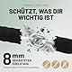 ALTIVATIV - E Scooter Schloss - [POWERLOCK PRO] Schloss für E Scooter mit Tasche | AirTag Hülle & GPS Aufkleber für Max. Diebstahlschutz | Handschellenschloss | Inkl. Ratgeber Handbuch