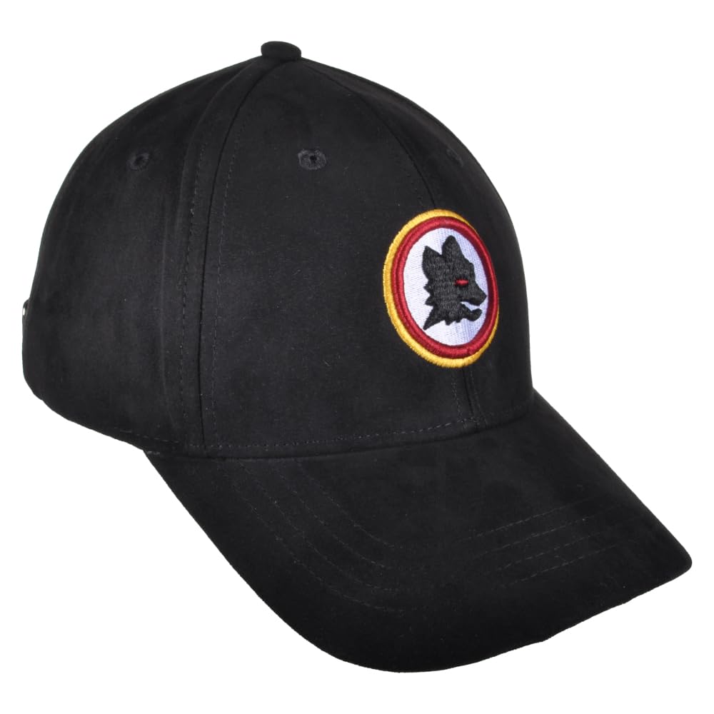 Cappello Baseball Eco Alcantara con Ricamo Lupetto Prodotto Ufficiale AS Roma