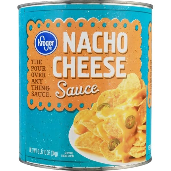 Nacho Cheese Sauce, Smooth & Creamy Cheddar Cheese Dip, for Nachos, Fries, Pretzels & Parties, Bulk Size 106 oz