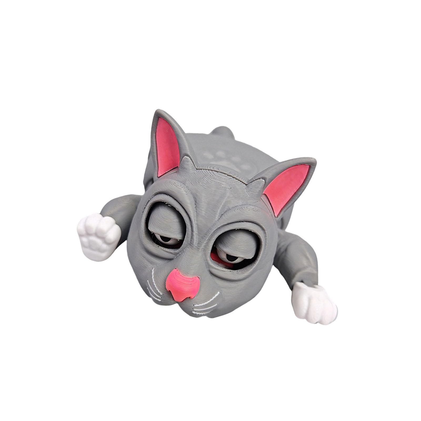 FACAILUO Printed Panicked Cats Shape Coasters Cup Mat Insulation Pad Mugs Placemat for Home or Office Use