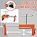 ECY Cabinet Clamps 2 Pack - Cabinet Face Frame Alignment Tool，Anodized Aluminum Alloy, Professional Installation Clamps for Woodworking & DIY Projects​