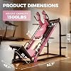 RitFit 3-in-1 Leg Press Hack Squat Machine for Home Gym, 1500LB Capacity, Compact Space-Saving Design with Multiple Hack Squat & Leg Press Angles