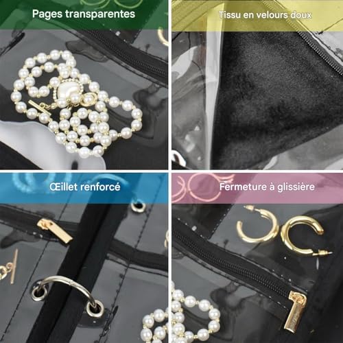 Pochette à bijoux originale, le cadeau idéal pour femmes et jeunes filles ordonnées