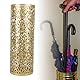 lvifloae Schirmstnder regenschirmstnder, Metall, ausgehhlt, rund, Schirmhalter, Organizer, Mlleimer, Schirmkorb fr Zuhause, Hotel, Bro, Dekoration, Gold S (Large)