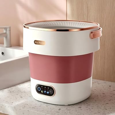 Mini Washer Small Clothes Folding Washing Machine Of Underwear Red Bean Powder