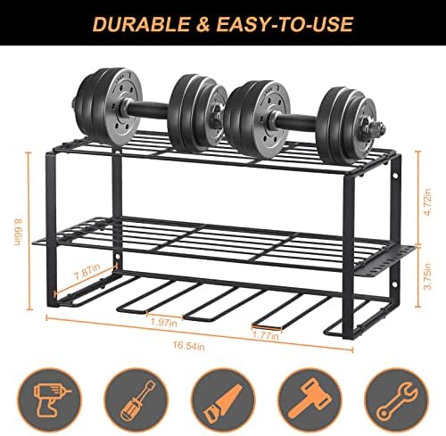 Nandae Power Tool Organizer, Garage Tool Organizers,Drill Holder Wall Mount, Heavy Duty Metal Tool Shelf, Utility Storage Rack for Cordless Drill, Separate Tool Rack Gift for Men Dad
