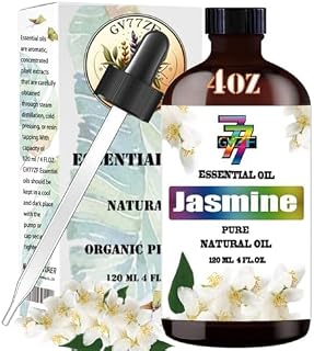 Jasmine Essential Oil – 4 oz (120 ml) Aromatherapy Oil for Diffusers, Humidifiers, DIY Candles, Soap Making, Bath – Relaxing Scent for Home, Yoga & Spa