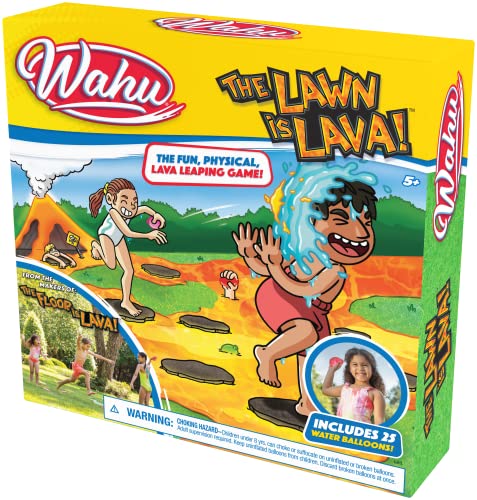 WAHU The Lawn is Lava Outdoor Water Balloon Game for Kids Ages 5+, Kids Outdoor Water Game with 25 Water Balloons by WAHU - Used condition - Image 9