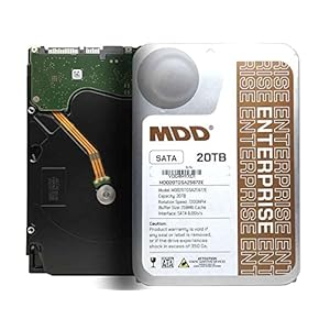 MDD (MDD20TSATA25672E) 20TB 7200 RPM 256MB caché SATA 6.0Gb/s 3.5″ Disco duro interno empresarial – 5 años de garantía (renovado)