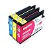 Produktbild Office Channel24 3X Druckerpatronen kompatibel zu HP 933 XL Cyan, Magenta,Gelb für HP Officejet 7110 7610 7612 7510 HP Officejet 6100 eprinter, 6600 E-All-IN-ONE,6700 Premium