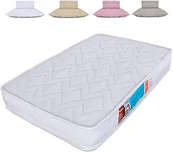 Kit Colchão Para Chiqueirinho Cercadinho Mini Berço + Jogo Cama Lençol 3 Peças 100% Algodão Percal 300 Fios 100x70x10cm - BF Colchões