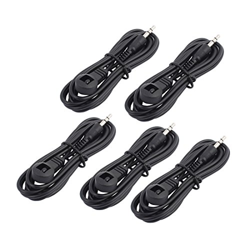 Aexit 5Pcs CHT-D11 Audio & Video Accessories Single Head 3.5mm Jack IR Infrared Receiver Cable Connectors & Adapters for HDTV