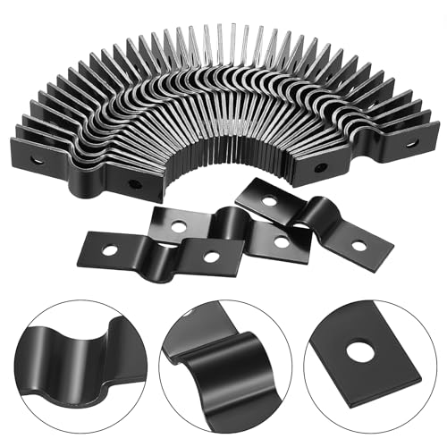 Miniatura 3 de 40 Pcs Soporte De Fijación De Cerca De Malla De Doble Varilla, U-Abrazaderas De Tubo De Acero Inox, 6mm Abrazaderas Para Tubos En Forma De U Abrazadera Tubo Para Poste De Cerca Alambre De Tensión