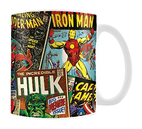 Forty7 Pyramid International 276523R Marvel Boxed Mug Retro Covers - White