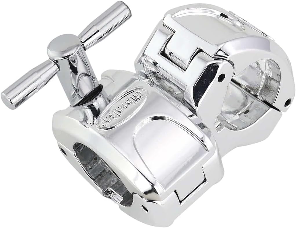 Gibraltar SC-GCRQT 1.5 Inch Chrome Quick Release Drum Rack T Leg Clamp, with Inline T Connector for Rack Bars, Fast Locking Wingnut Design, Secure 90 Degree Mount for Custom Drum Rack Systems image 4