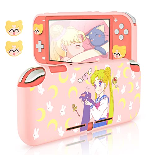 DLseego Carcasas para Nintendo Switch Lite, Accesorios Switch Lite y Funda Protectora Suave para Switch Lite con 2 Switch...