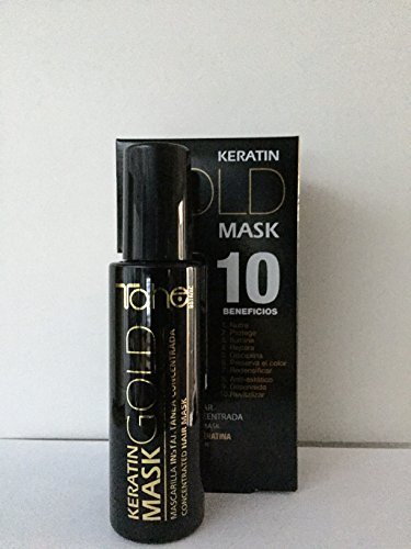 Tahe Botanic Keratin Gold Mask 125ml (4.22fl.oz). Do Not Rinse.