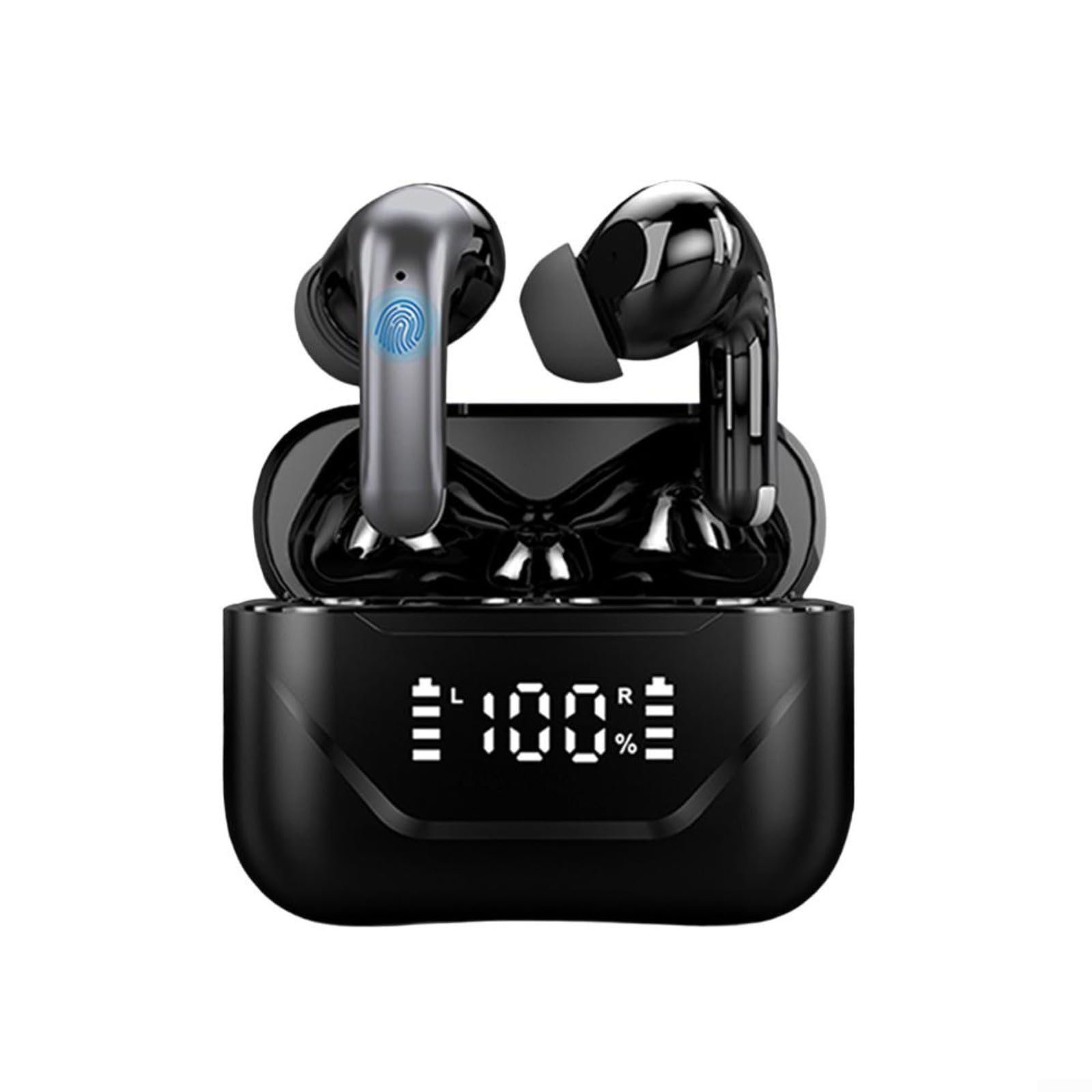 Auriculares traductores de idiomas bidireccionales BT 5.4 en tiempo real para viajes negro